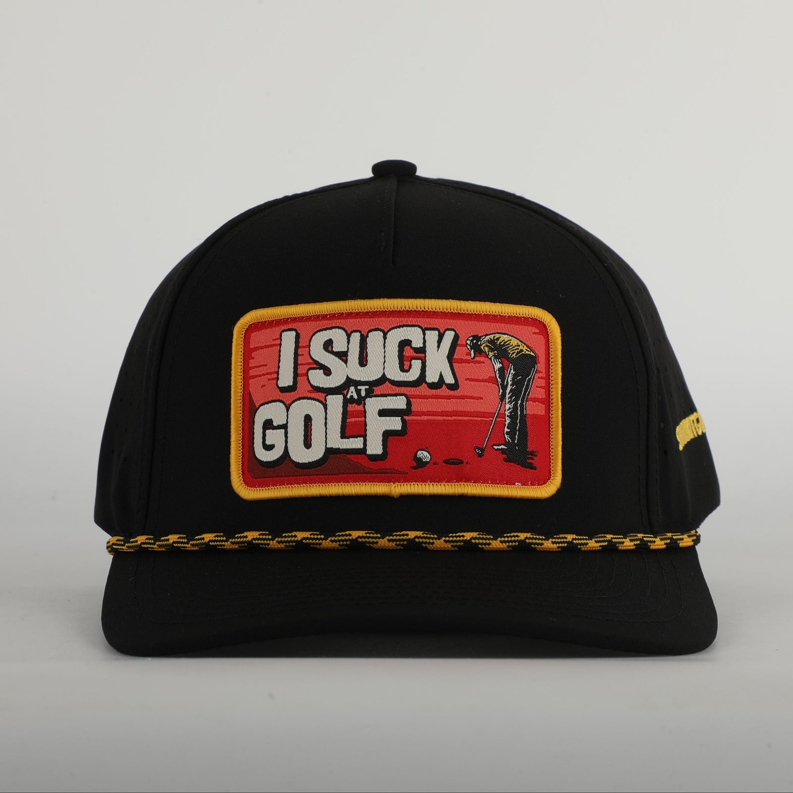 I Suck At Golf Patch Rope Golf Hat