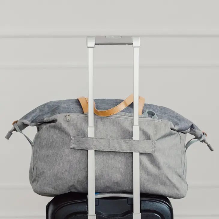 Unique Personalized Striped Embroidered Overnighter Customized Duffel Bags Gifts for Men by Groovy Guy