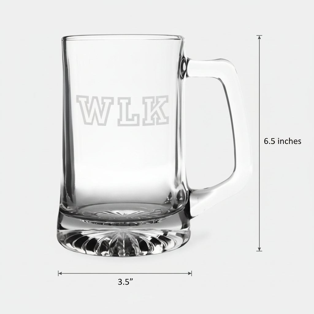 25oz Laser Engraved Beer Mug