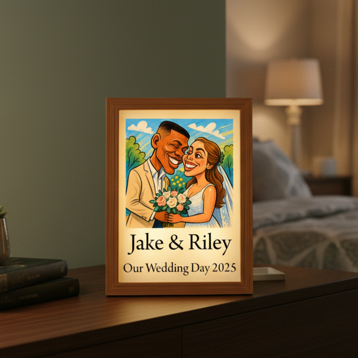 Couples Caricature Light Box