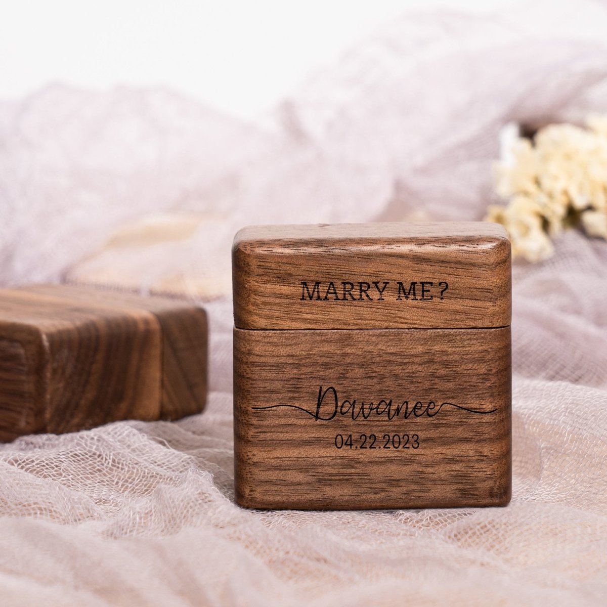 Unique Personalized Engagement Ring Box Customized Ring Gifts for Men by Groovy Guy