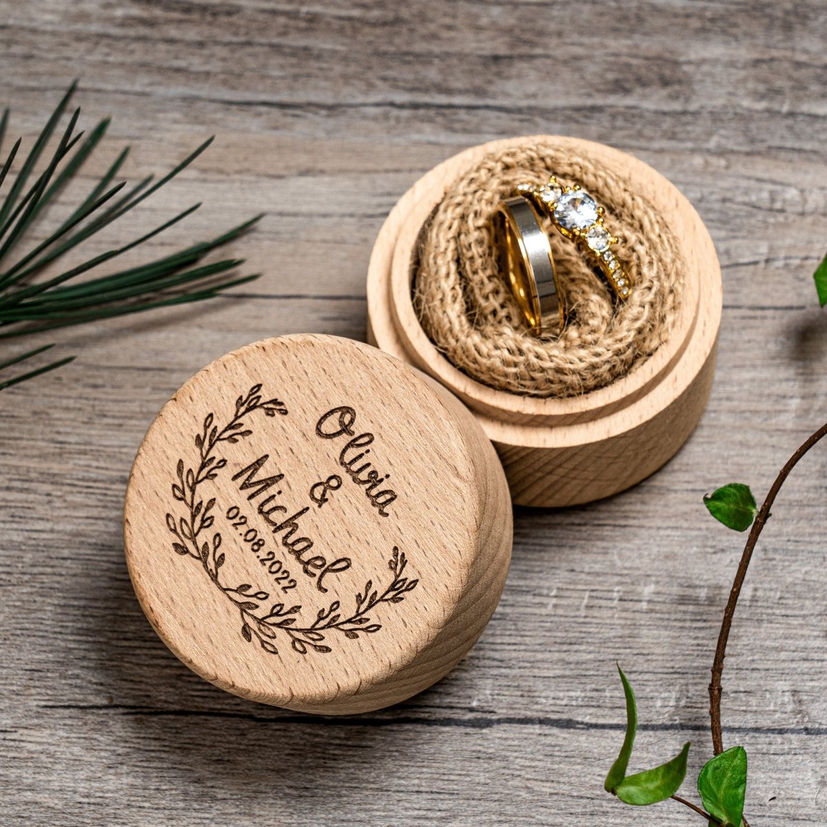 Unique Personalized Everlasting Unity Ring Box Customized Ring Gifts for Men by Groovy Guy