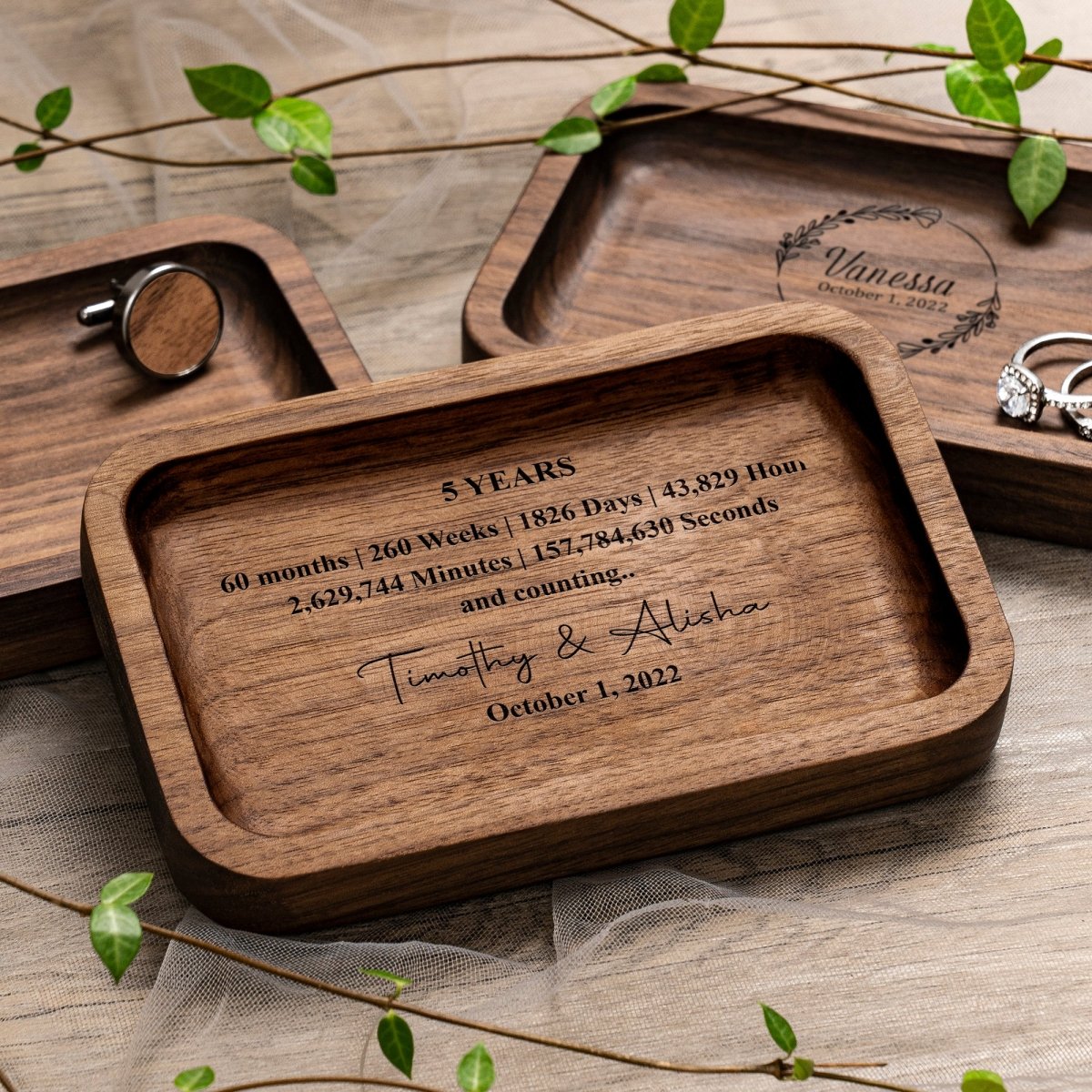 Unique Personalized Forever Valet Tray Customized Valet Tray Gifts for Men by Groovy Guy