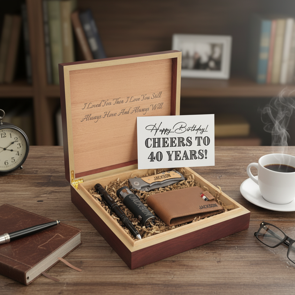 Milestone 40th Birthday Personalized Gift Set