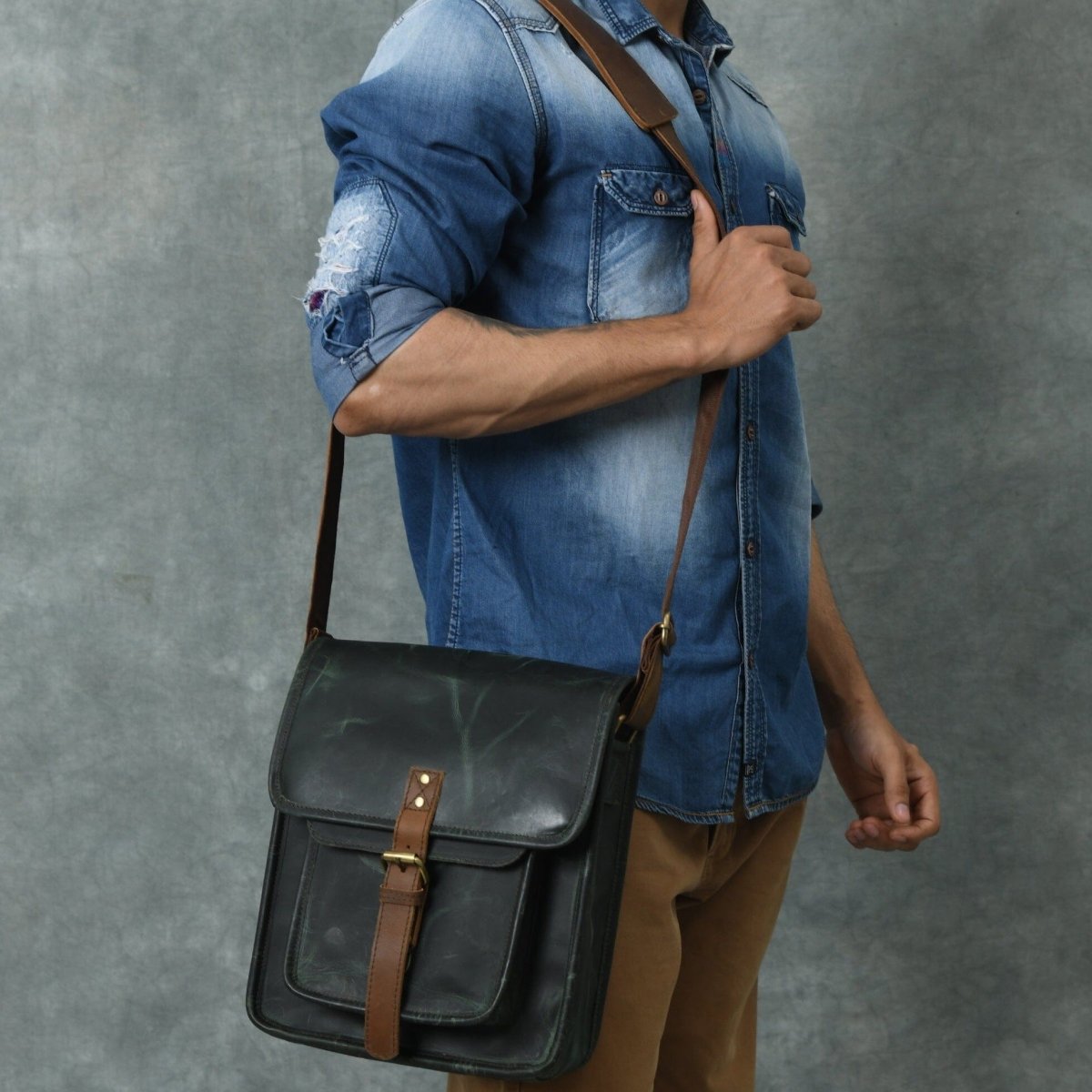 Unique Personalized Daily Companion Messenger Bag Customized Gifts for Men by Groovy Guy
