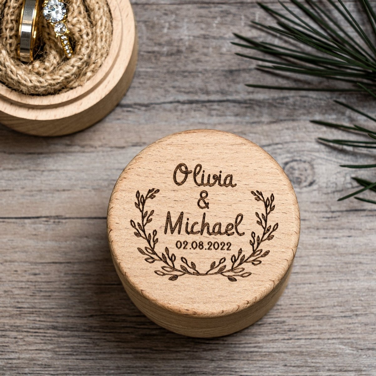 Unique Personalized Everlasting Unity Ring Box Customized Ring Gifts for Men by Groovy Guy