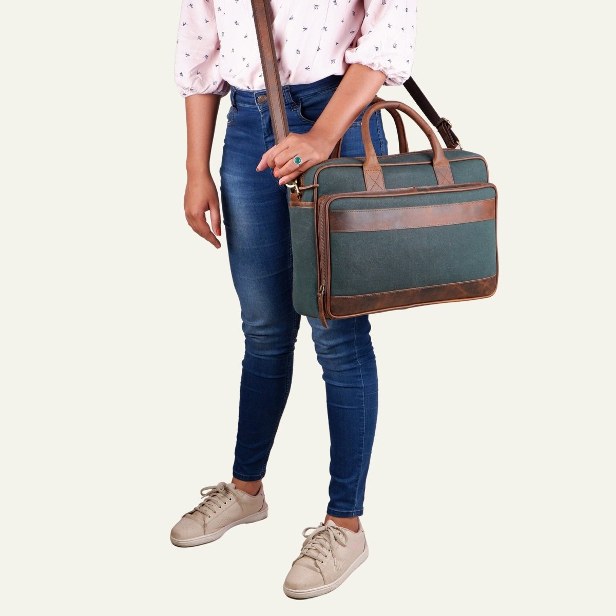 Unique Personalized Air Boss Canvas Customized Briefcases Gifts for Men by Groovy Guy