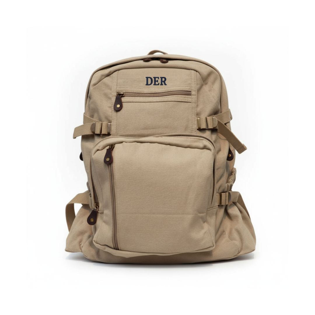 Voyager Personalized Canvas Backpack