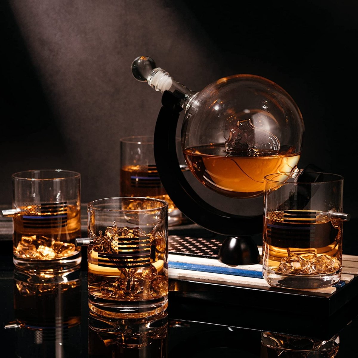 Unique Personalized Police Officers Decanter Customized Gifts for Men by Groovy Guy