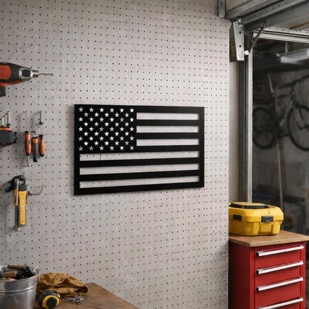 Metal Military Man Cave Sign