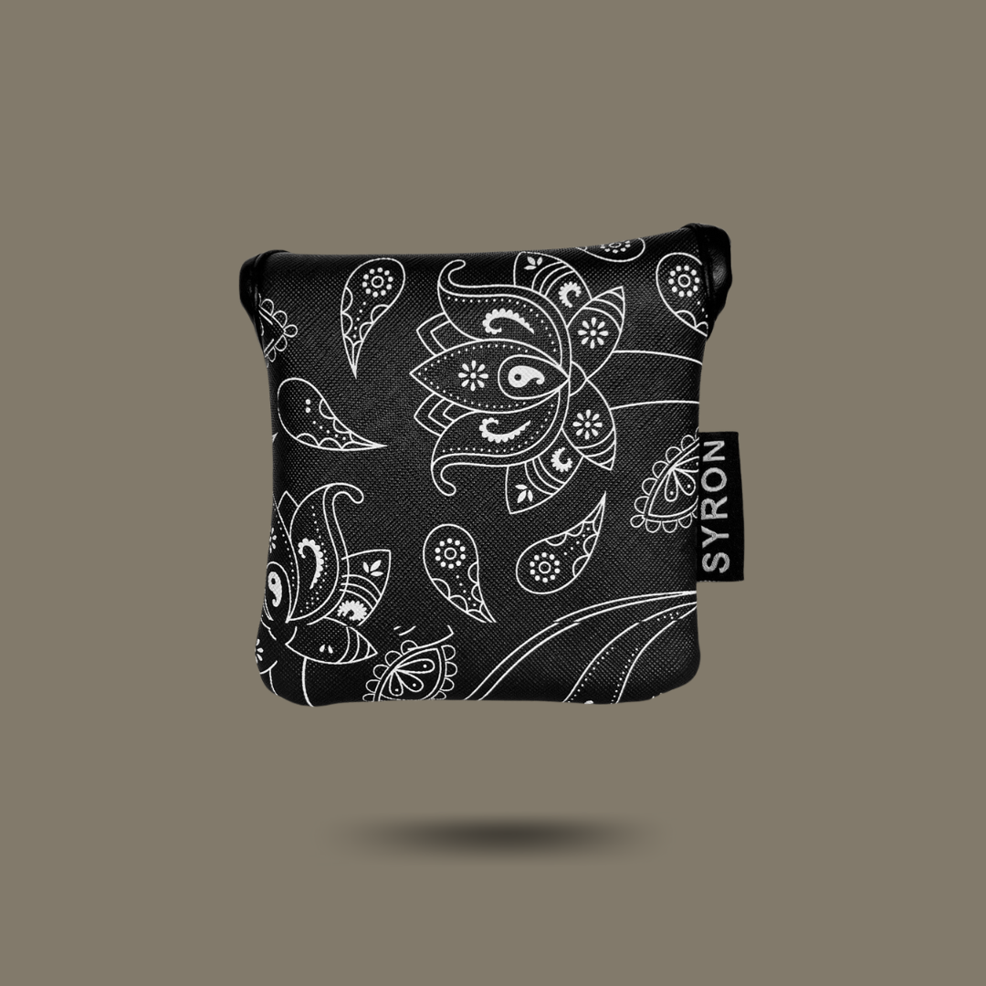 Black Paisley Putter Cover (Mallet)