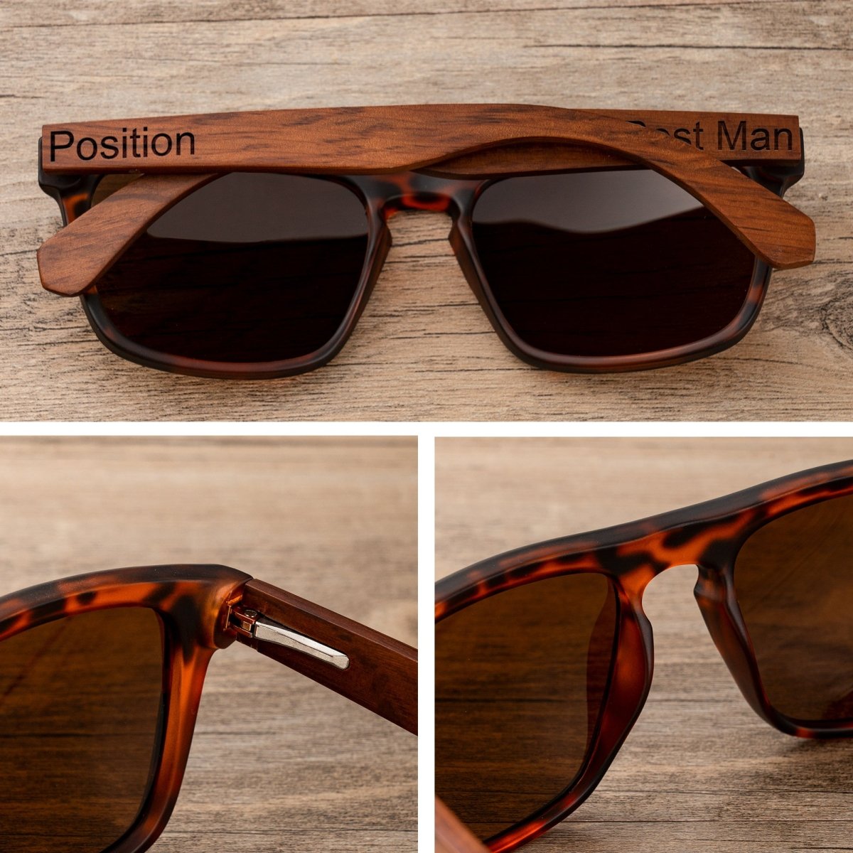 Unique Personalized Forest Wayfarers Customized Sunglasses Gifts for Men by Groovy Guy
