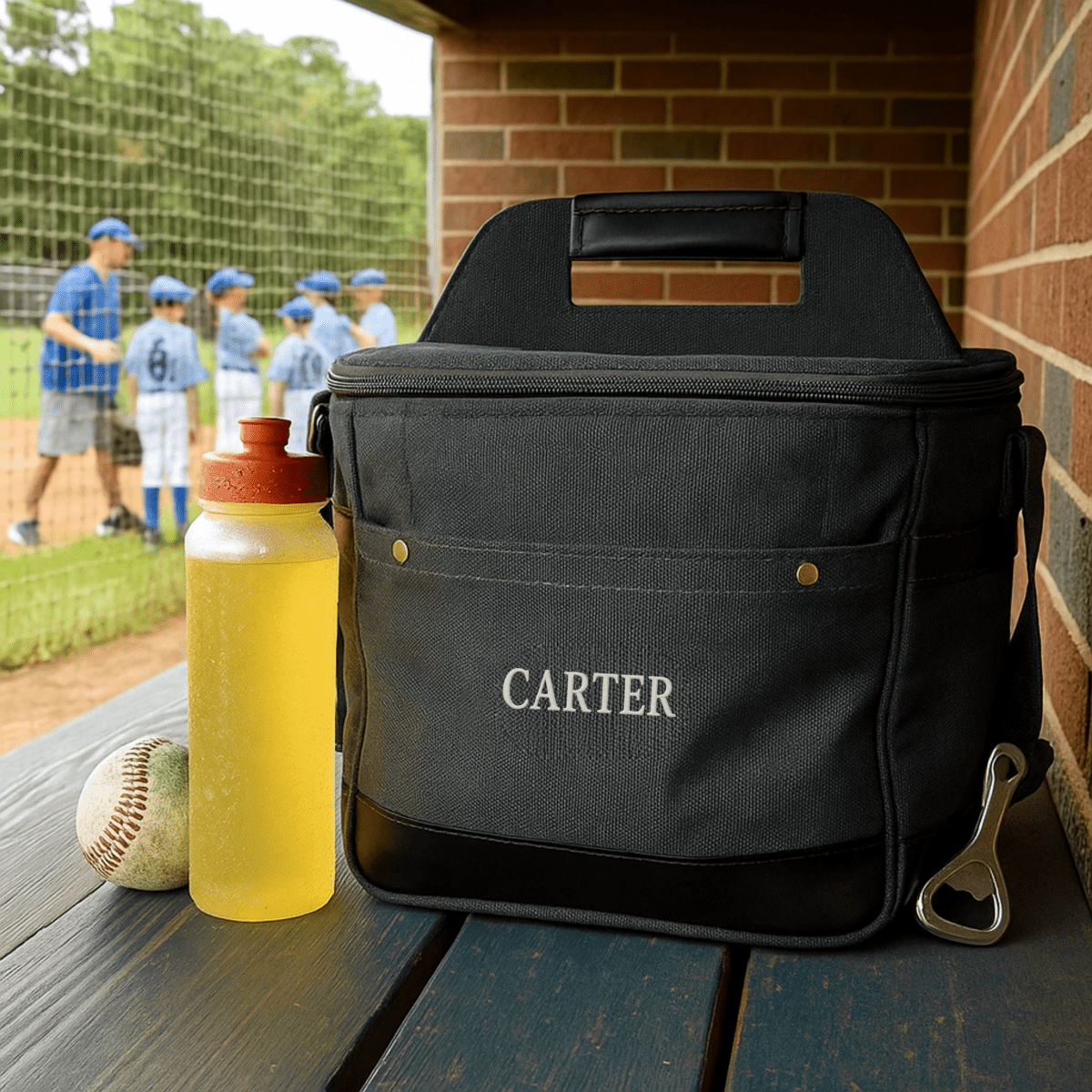 Unique Personalized Baseball Lunch Box Customized Baseball Gifts for Men by Groovy Guy