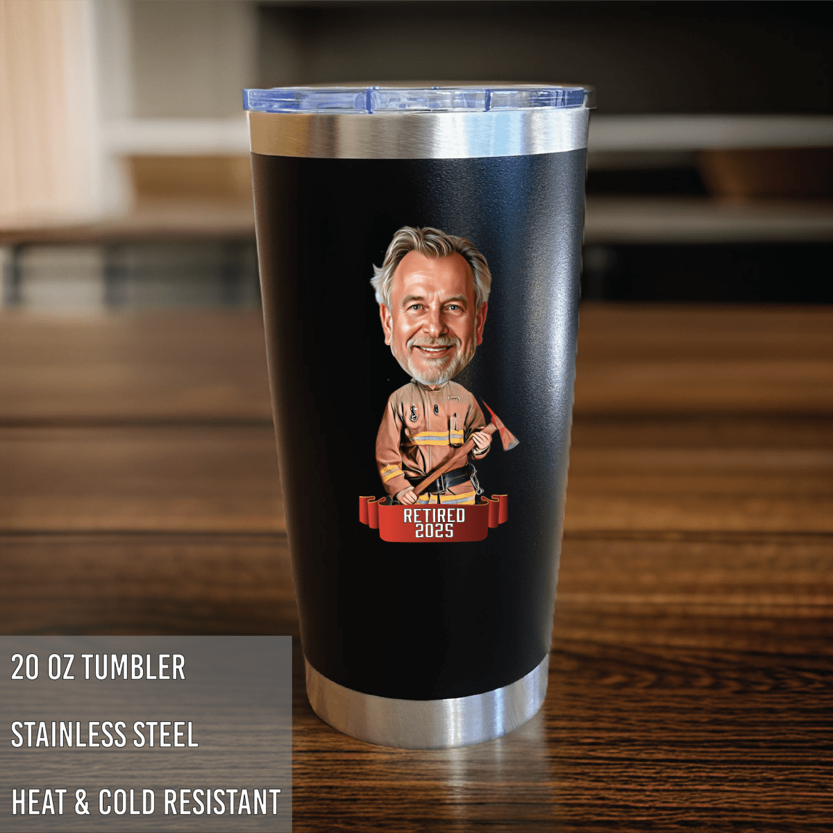 Unique Personalized Legendary Firefighter Tumbler Customized Tumbler Gifts for Men by Groovy Guy