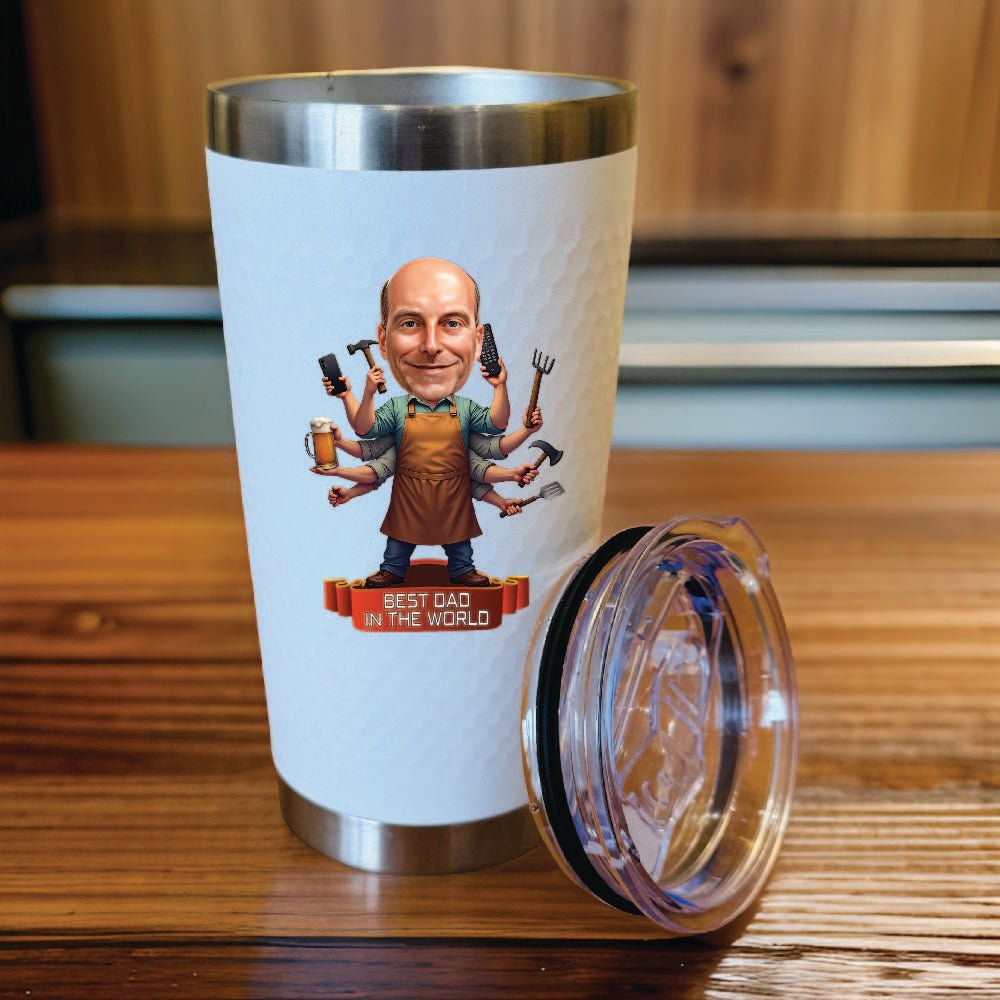 Unique Personalized Custom Do It All Dad Tumbler Customized Tumbler Gifts for Men by Groovy Guy