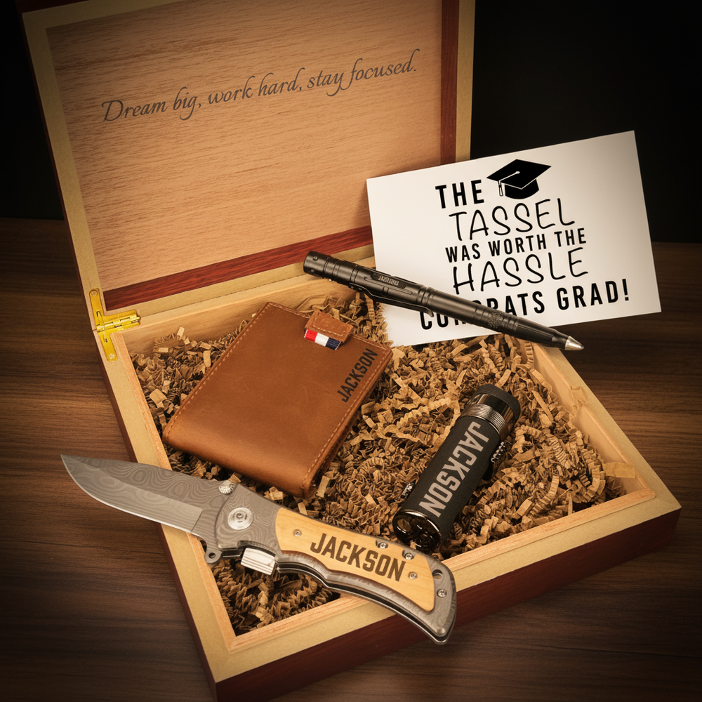 Prestige Scholar Personalized Graduation Gift Set - Custom Engraved ...