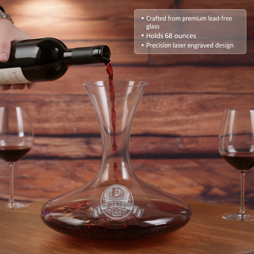 The Regal Pour Custom Wine Decanter