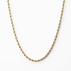 Classic Gold Rope Necklace - 3mm