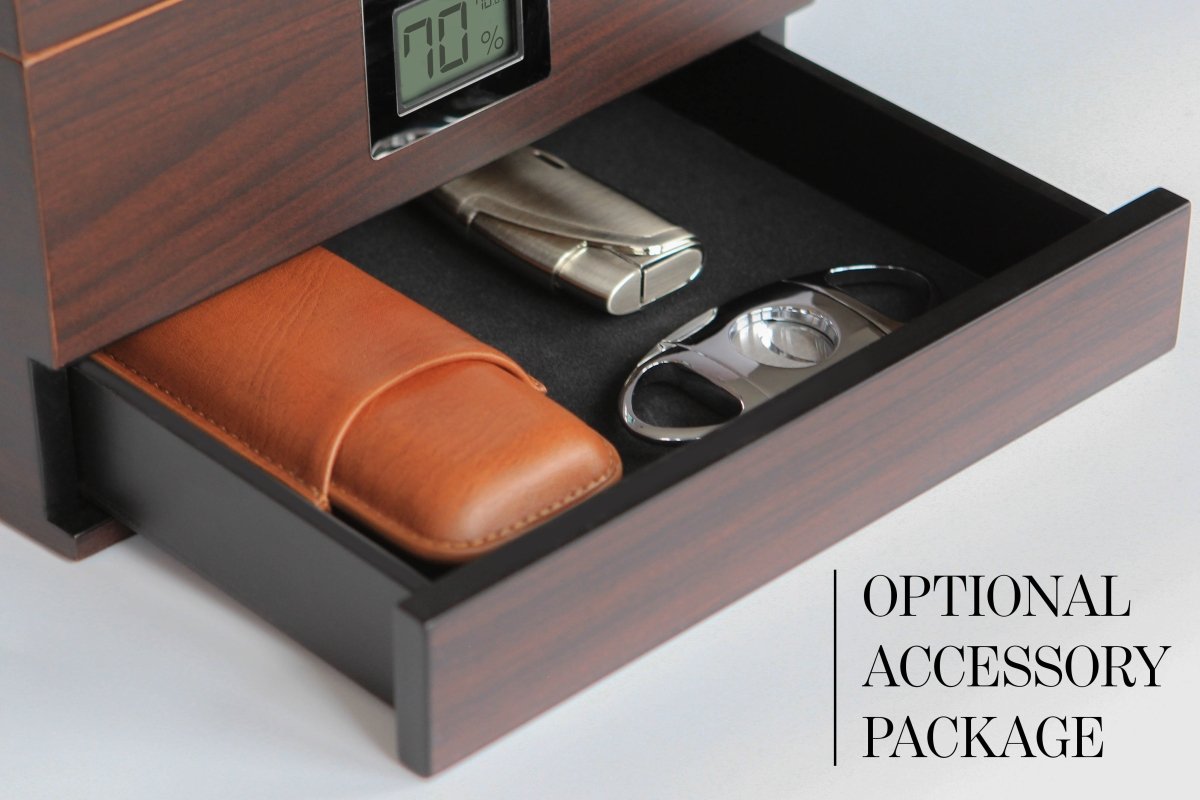 Unique Personalized Renzo Glass Top Humidor Customized Humidor Gifts for Men by Groovy Guy