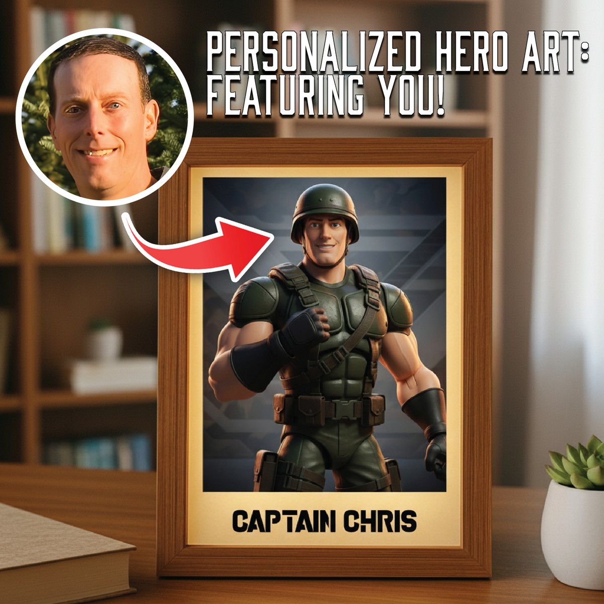 GI BRO - Personalized Action Hero Portrait