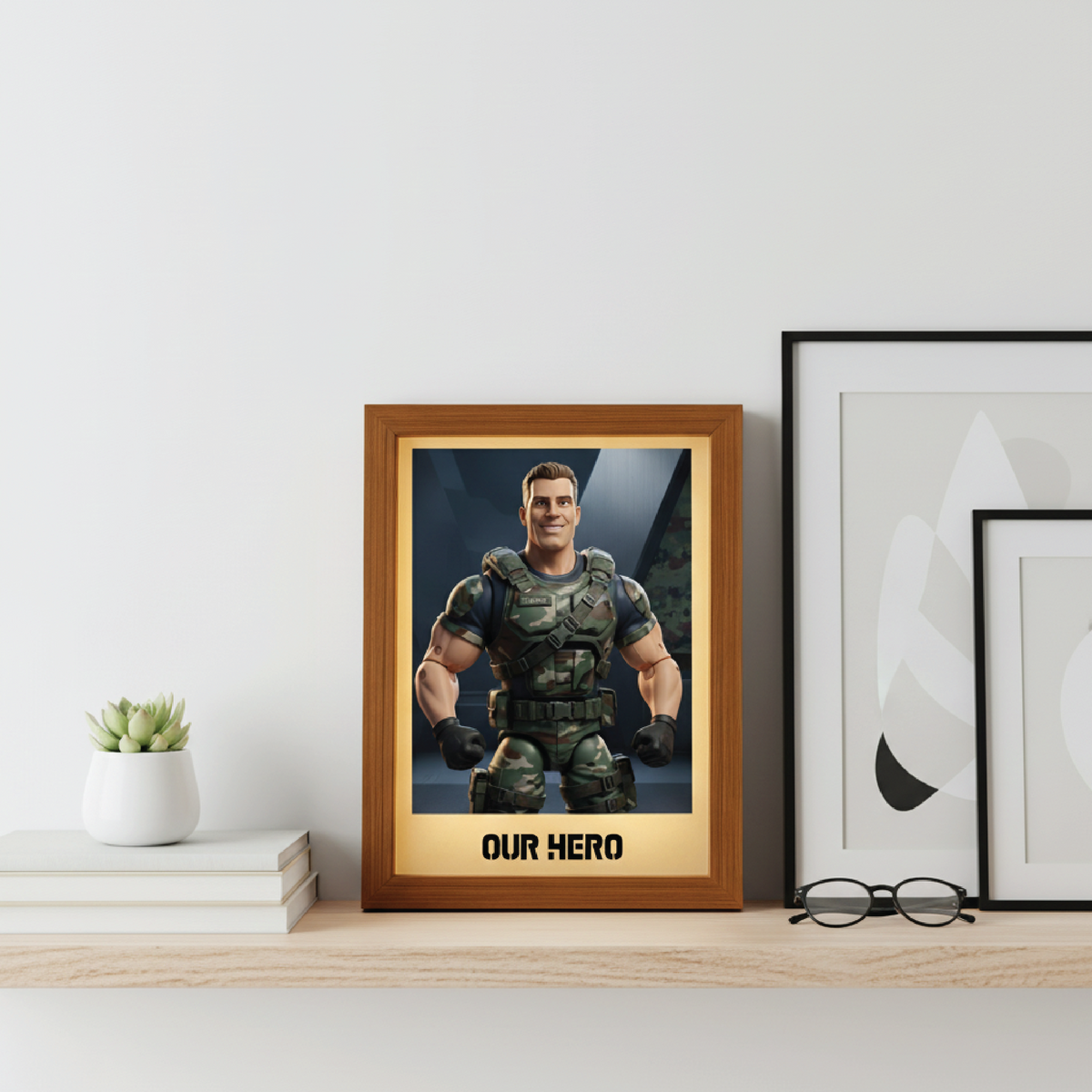 GI BRO - Personalized Action Hero Portrait