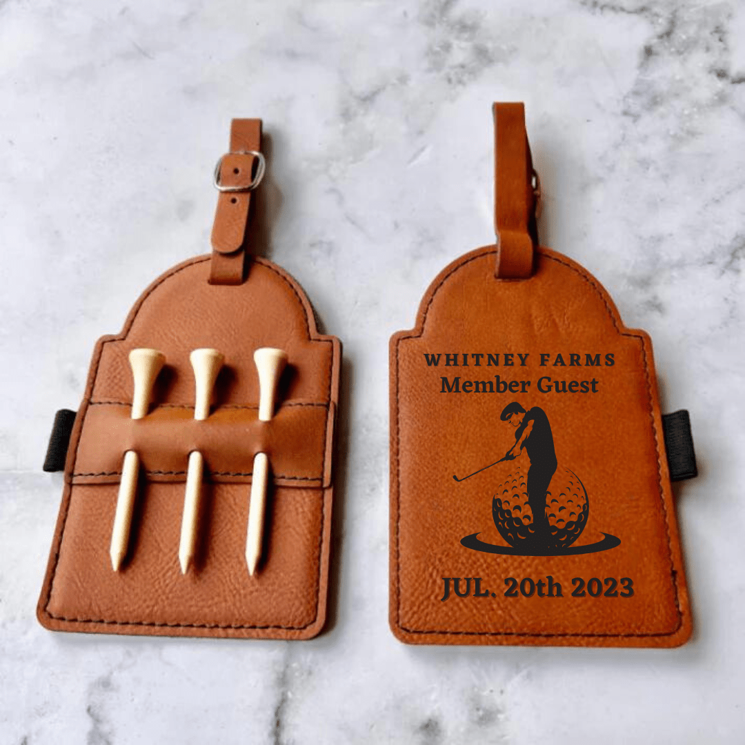 Unique Personalized Golf Tournament Bag Tag Customized Golf Outing Gifts for Men by Groovy Guy
