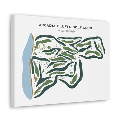 Arcadia Bluffs Golf Club, Michigan - Printed Golf Courses