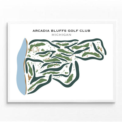 Arcadia Bluffs Golf Club, Michigan - Printed Golf Courses