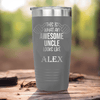 Grey Uncle Tumbler With Awesome Uncle Looks Like Design