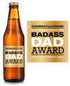 Badass Dad Beer Label