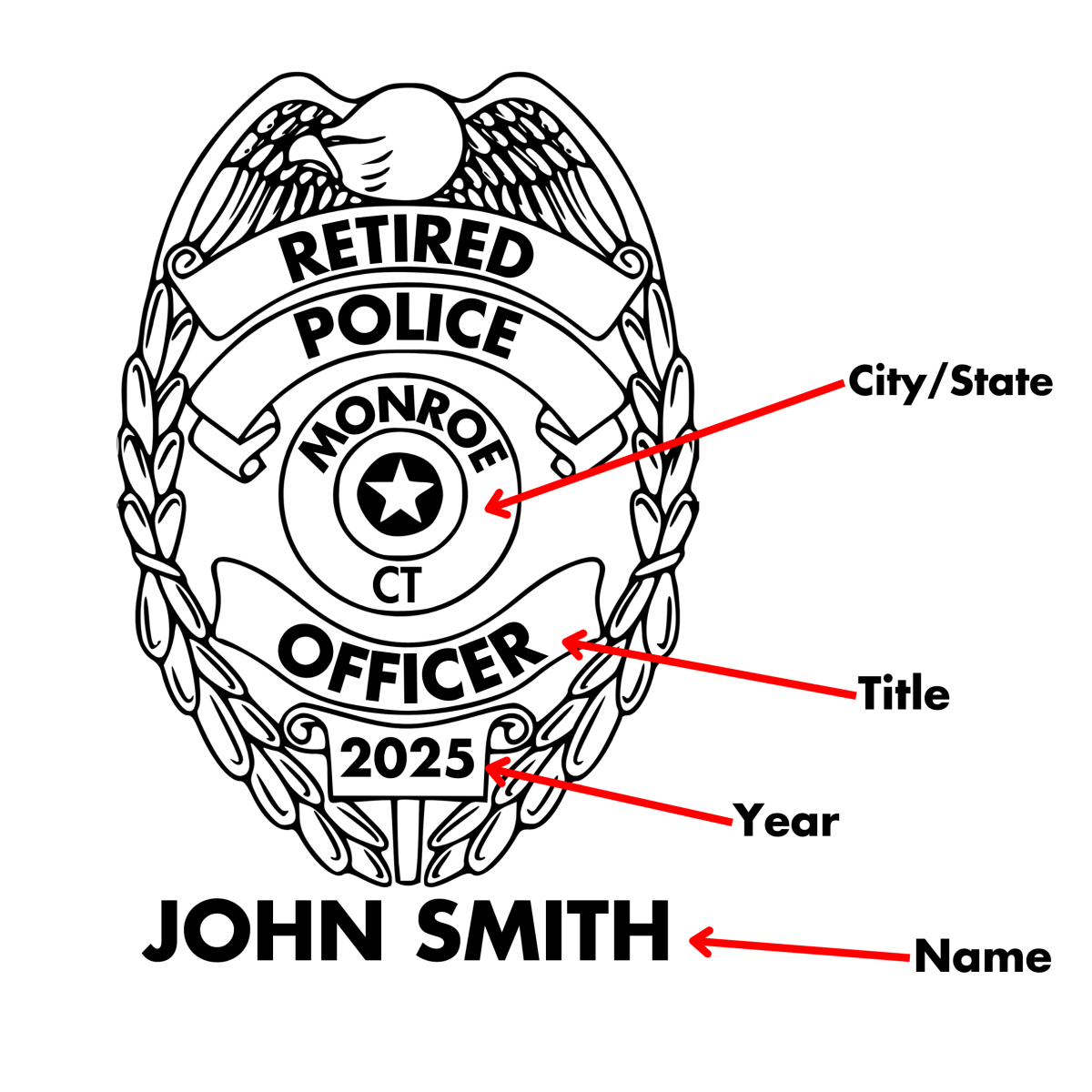 Unique Personalized Police Retirement Decanter Customized Decanter Set Gifts for Men by Groovy Guy