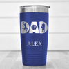 Blue Basketball Tumbler With Basketball Dads Statement Design