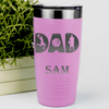 Pink Basketball Tumbler With Basketball Dads Statement Design