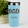 Teal Basketball Tumbler With Basketball Dads Statement Design