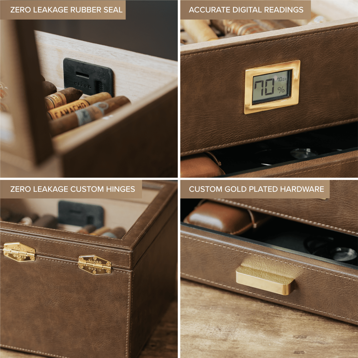Unique Personalized Belmont Glass Top Humidor Customized Humidor Gifts for Men by Groovy Guy