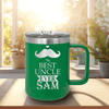 Green Uncle Mug Shaped Tumbler With Best Uncle Ever Design