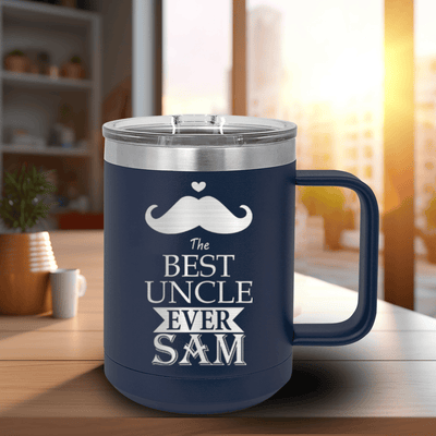 Navy Uncle Mug Shaped Tumbler With Best Uncle Ever Design