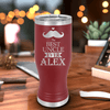 Maroon Uncle Travel Mug With Handle With Best Uncle Ever Design