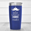 Blue Uncle Tumbler With Best Uncle Ever Design