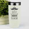 White Uncle Tumbler With Best Uncle Ever Design