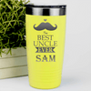 Yellow Uncle Tumbler With Best Uncle Ever Design