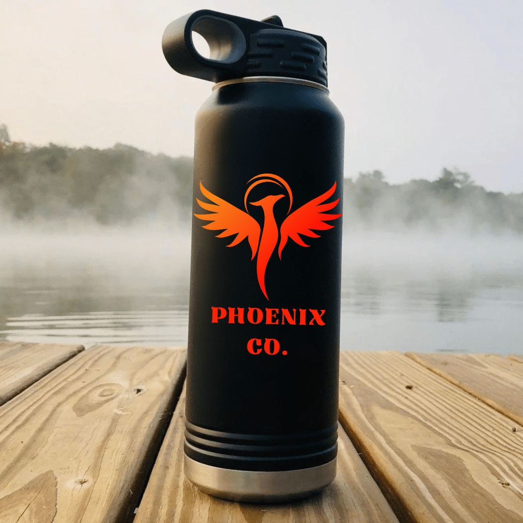 Unique Personalized UV Logo Water Bottle Customized Golf Outing Gifts for Men by Groovy Guy