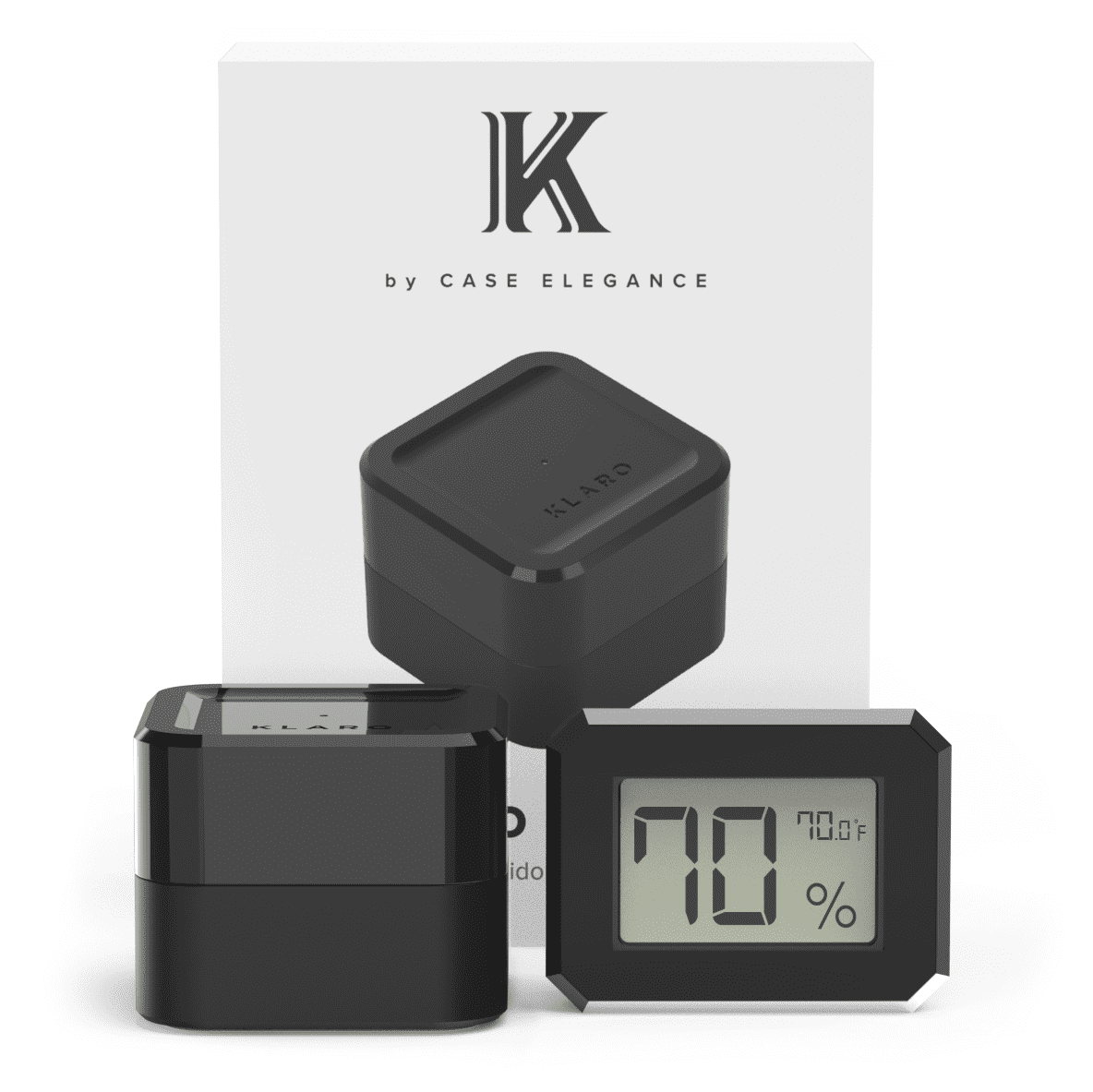 Unique Personalized Klaro Valet - Smart Humidor Customized hygrometer Gifts for Men by Groovy Guy