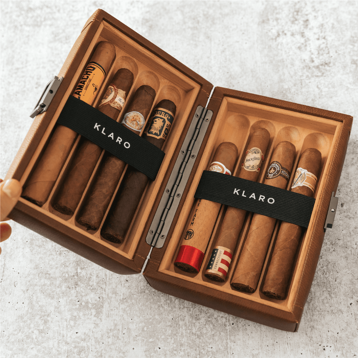 Unique Personalized Maxwell 8 - Cigar Travel Case Customized humidor accessory Gifts for Men by Groovy Guy