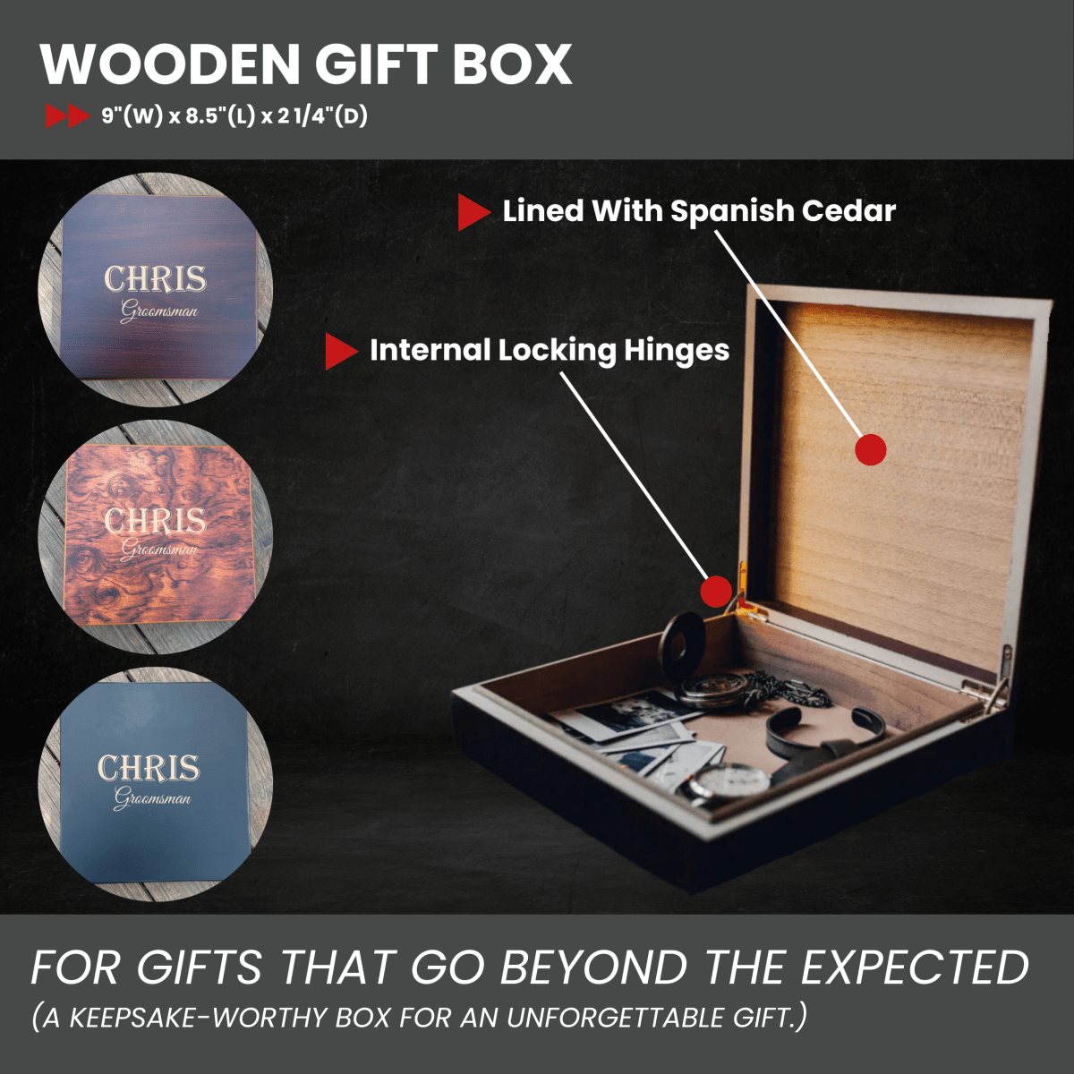 Unique Personalized Ultimate Box Set Customized Groomsmen Gifts Gifts for Men by Groovy Guy