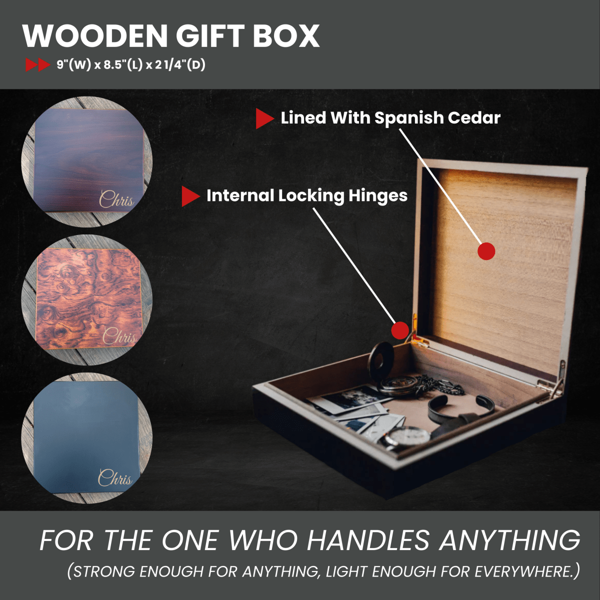 Unique Personalized Heartfelt Personalized Anniversary Gift Box Customized Anniversary Gifts for Men by Groovy Guy