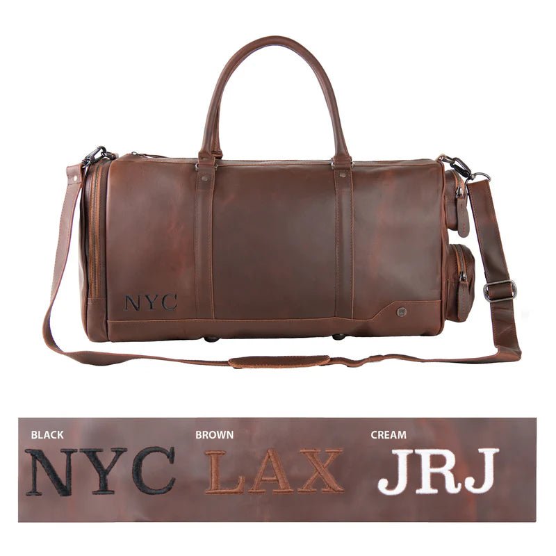 Unique Personalized Businessman Travel Set Customized Duffels Gifts for Men by Groovy Guy