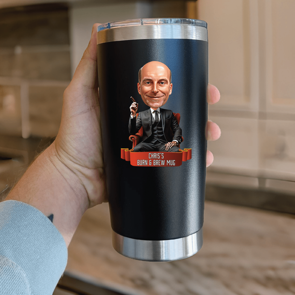 Unique Personalized The Cuban Sipper Customized Gifts for Men by Groovy Guy