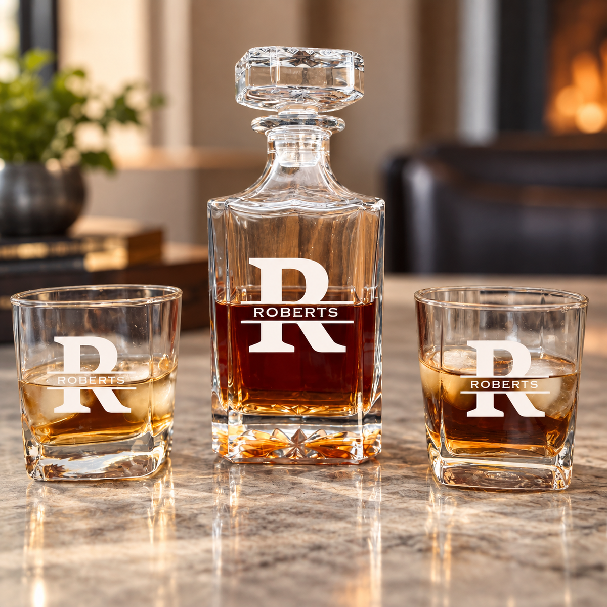 Heritage Reserve Personalized Decanter Box Set