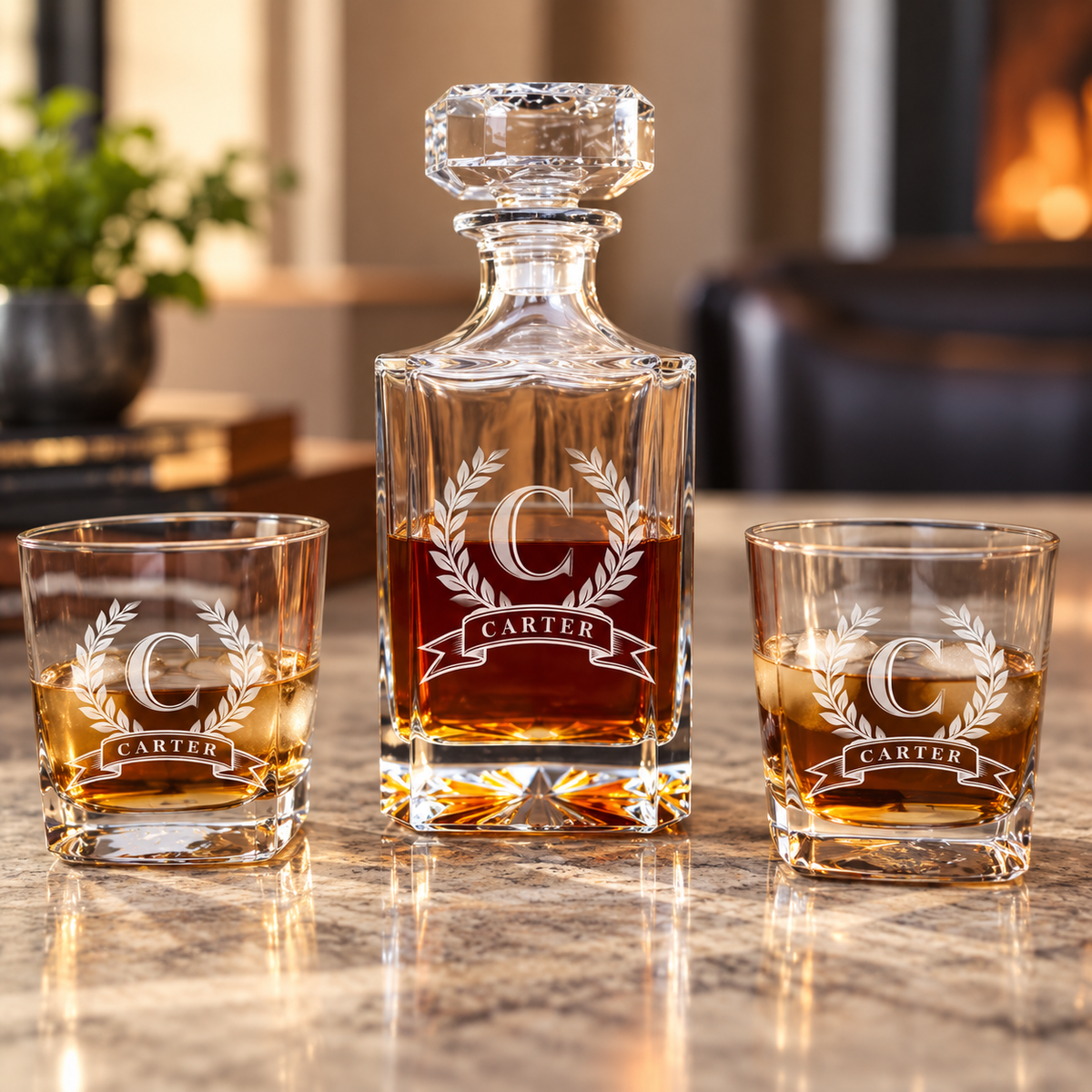 Heritage Reserve Personalized Decanter Box Set